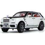 1/24 skala Rolls Royce Cullinan Diecast bilmodell leksak, tillbakadragande leksaksfordon med ljud och ljus för barn Småbarn Pojkar Flickor Presentsamling