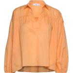 Orange Långärmade Långärmade blusar från Mango i Storlek XS i Bomull för Damer 