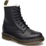 1460 Serena Black Burnished Wyoming Shoes Boots Ankle Boots Ankle Boots Flat Heel Black Dr. Martens