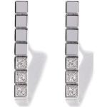 18kt white gold Ice Cube Pure diamond earrings