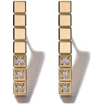 18kt yellow gold Ice Cube Pure diamond earrings