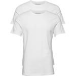 2-Pack Crew Neck Tops T-shirts Short-sleeved White Bread & Boxers