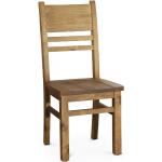 2 st Woodforge stol i återvunnet trä + Möbeltassar