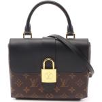 Vintage Hållbara Mörkbruna Handväskor i skinn från Louis Vuitton i Läder för Damer 