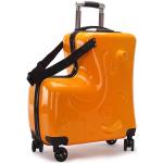 Orange Resväskor på hjul med Spinner hjul i Plast 