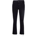 Svarta Slitna jeans för Damer 