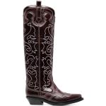 Cowboy-boots från Ganni på rea i storlek 36 med Slip-on med spetsig tå med Klackhöjd 3cm till 5cm i Kalvskinn för Damer 