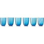 Blåa Vattenglas från Nasonmoretti 6 delar i Glas 