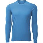 Sommar Blåa Långärmade Långärmade T-shirts från 7mesh i Storlek XL i Polyester för Herrar 