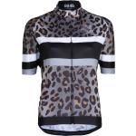 Leopard-mönstrade Kortärmade Cykeltröjor från 8848 Altitude på rea i Storlek S i Jerseytyg för Damer 
