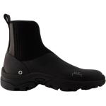 Svarta Chelsea-boots med Slip-on med rundad tå i Läder för Herrar 