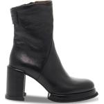 Svarta Ankle-boots från A.S.98. på rea med Klackhöjd 7cm till 9cm i Läder för Damer 