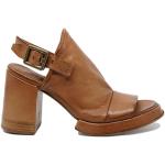 A.s.98 Heeled Mules Brown, Dam
