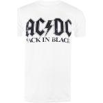 Vita AC/DC Band t-shirts i Storlek M för Herrar 