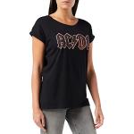 Rockiga Svarta AC/DC T-shirts med tryck i Storlek XS för Damer 