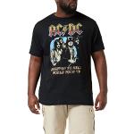 Rockiga Svarta AC/DC T-shirts med tryck i Storlek L i Bomull för Herrar 