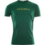 Sommar Hållbara Gröna Oeko-Tex T-shirts med tryck från Aclima i Storlek S i Merino för Herrar 