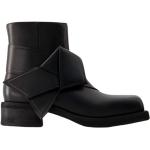 Svarta Ankle-boots från Acne Studios på rea med Fyrkantig tå i Kalvskinn för Damer 