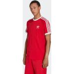 Röda Tränings t-shirts från adidas Adicolor i Storlek XL med Rund ringning i Bomull för Herrar 