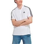Vita Kortärmade Kortärmade pikétröjor från adidas i Storlek XXL för Herrar 