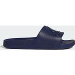 Mörkblåa Slip in-sandaler från adidas Adilette i storlek 48,5 med Slip-on i Syntet för Herrar 