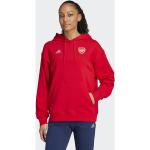 Röda Arsenal Tränings hoodies från adidas i Storlek S i Bomull för Damer 