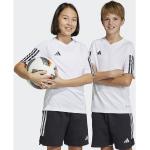 Vita Fotbollströjor från adidas Tiro 23 med V-ringning i Material som andas i Jerseytyg 