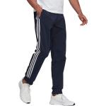 Regular Randiga Blåa Tapered jeans från adidas Essentials 3-Stripes på rea i Storlek XS för Herrar 