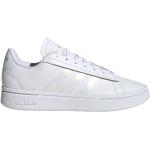 Vita Skinnsneakers från adidas Court på rea i storlek 40,5 i Läder för Damer 