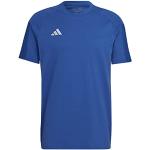Kungsblåa Kortärmade Tränings t-shirts från adidas Tiro 23 i Storlek L för Herrar 