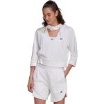 Sommar Vita Tränings hoodies från adidas på rea i Storlek M i Frotté för Damer 