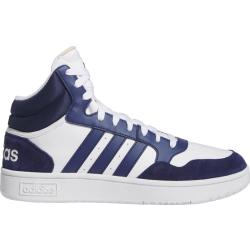 Adidas M Hoops 3.0 Mid Sneakers Ftwwht/Dkblue Ftwwht/dkblå