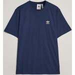 Blåa Kortärmade Kortärmade T-shirts från adidas Originals i Storlek S med Rund ringning i Bomull för Herrar 