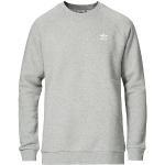 Ljusgråa Ribbstickade tröjor från adidas Originals i Storlek XXL i Bomull 