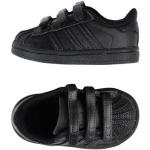 Svarta Skinnsneakers från adidas Originals i storlek 20 med Kardborreknäppning med rundad tå i Mjukt läder för Bebisar 