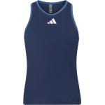 Mörkblåa Ärmlösa Tenniströjor från adidas i Storlek L med Rund ringning i Material som andas för Damer 