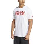 Vita Kortärmade Predator Kortärmade T-shirts från adidas Predator på rea i Storlek L i Jerseytyg för Herrar 
