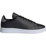 Casual Randiga Svarta Klassiska sneakers från adidas Advantage på rea i storlek 40 i Läder för Herrar 