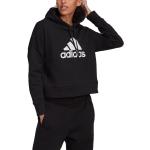 Svarta Tränings hoodies från adidas på rea i Storlek L i Frotté för Damer 