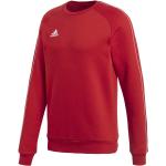 Hållbara Röda Tränings hoodies med broderi från adidas Core på rea i Storlek XL i Bomull för Herrar 