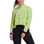 Gröna Tränings hoodies från adidas på rea i Storlek M i Fleece för Damer 
