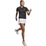 Svarta Kortärmade Löpartröjor från adidas Run It på rea i Storlek XS med Rund ringning i Material som andas i Mesh för Damer 