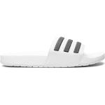 Vita Slip in-sandaler från adidas Adilette med Slip-on med öppen tå i Läder för Damer 