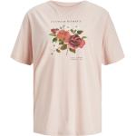 Blommiga Persikofärgad T-shirts från Produkt på rea i Storlek L för Damer 