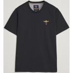 Svarta Kortärmade Kortärmade T-shirts från AERONAUTICA MILITARE på rea i Storlek M för Herrar 
