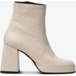 Off white Ankle-boots på rea i storlek 37 med Blockklack med Klackhöjd 7cm till 9cm i Läder för Damer 