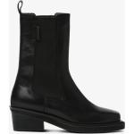 Svarta Chelsea-boots på rea i storlek 37 med Klackhöjd 5cm till 7cm i Läder för Damer 