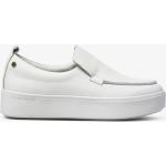 Vita Skinnsneakers i storlek 36 med Slip-on i Läder för Damer 