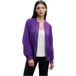 Ahlvar Gallery Kimie silk bomber jacket violet Purple, Dam