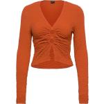Orange Långärmade Långärmade blusar från Gina Tricot i Storlek XS för Damer 
